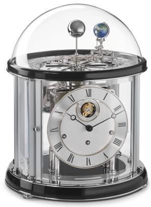 Hermle Tellurium Table Clock with Tourbillon in Black